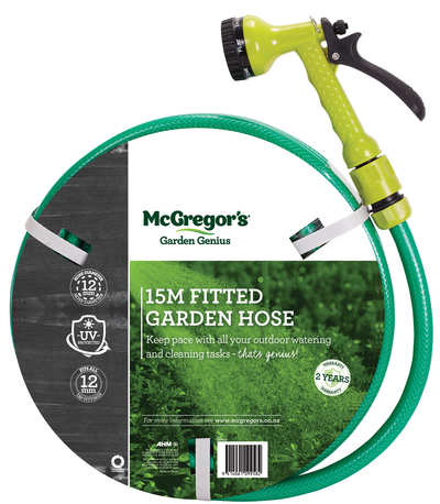 15M Fitted Garden Hose